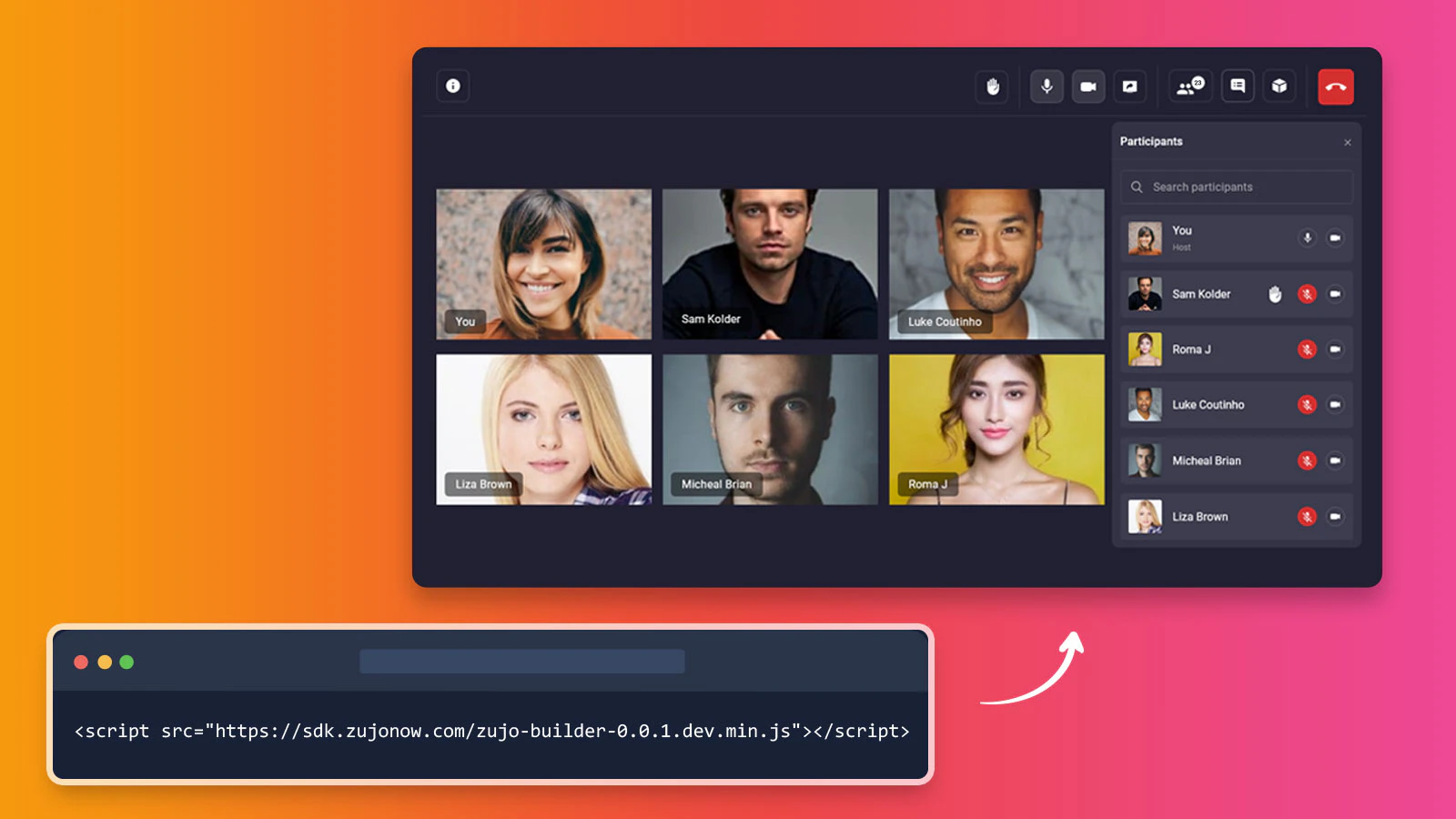 screenshot of Video sdk